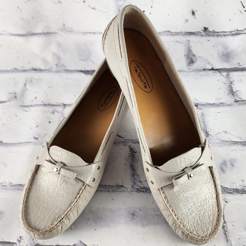 Talbots Leather Bow Loafers